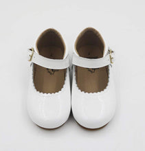 Load image into Gallery viewer, White patent Mary Janes-RTS