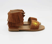 Load image into Gallery viewer, Sol Fringe Sandals-RTS
