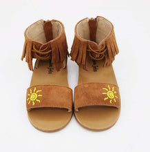 Load image into Gallery viewer, Sol Fringe Sandals-Preorder EXTRAS
