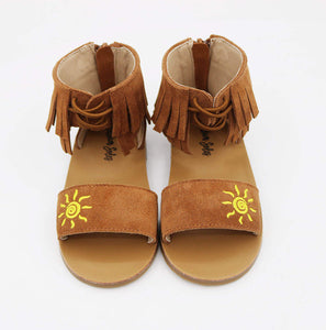 Sol Fringe Sandals-RTS