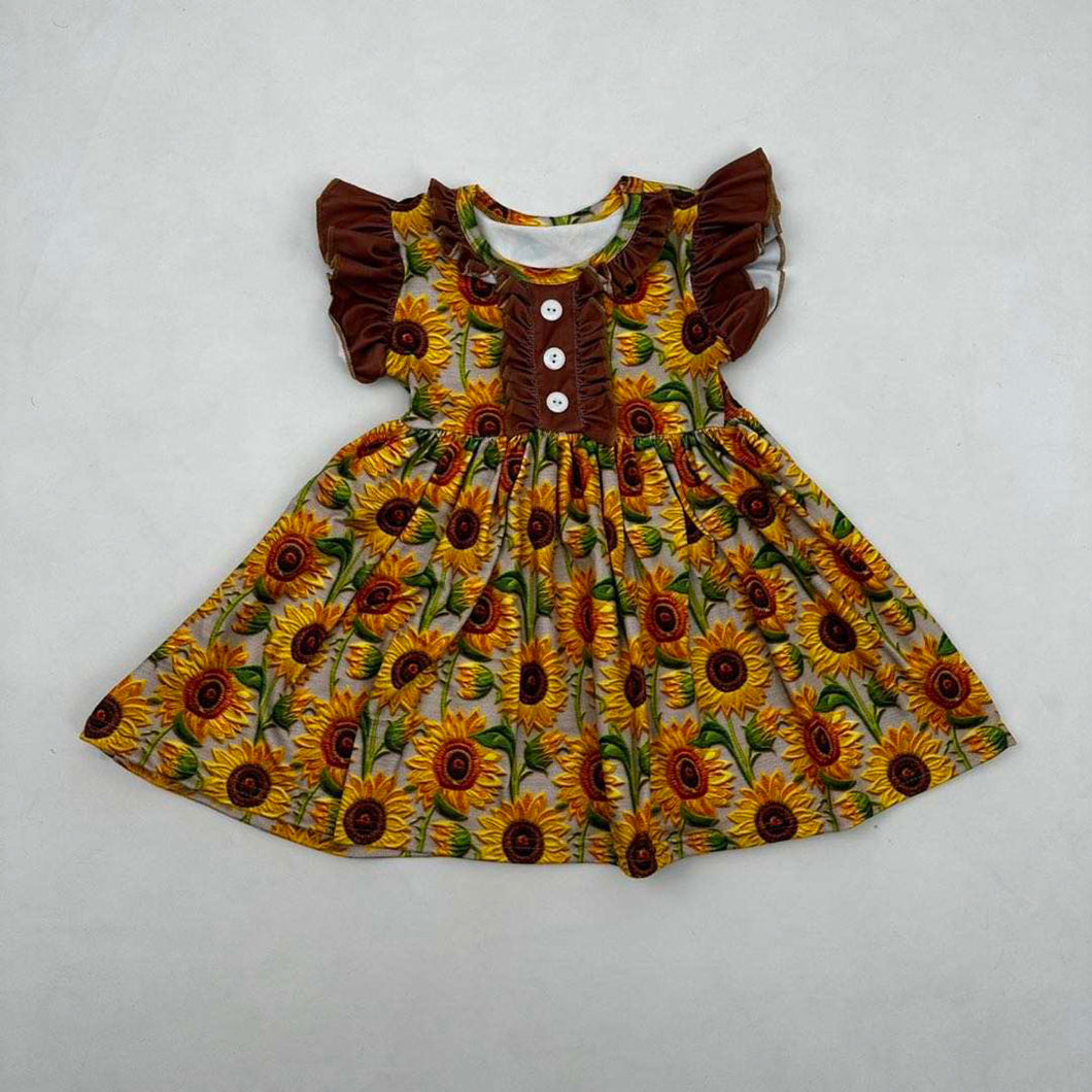 Sunflower Twirl Dress-RTS
