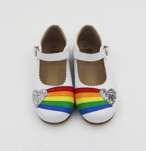 Load image into Gallery viewer, Prismatic rainbow Mary Janes-RTS
