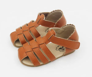 Sweet Caroline Scalloped Huarache Sandals-RTS