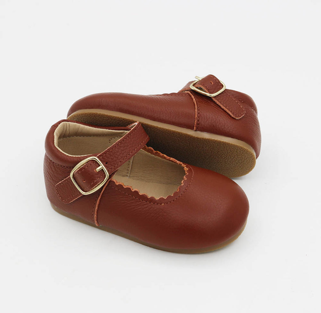 Chocolate Mary Janes-RTS