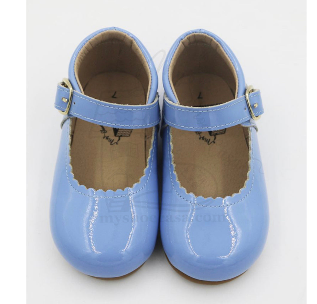 Periwinkle patent Mary janes-RTS