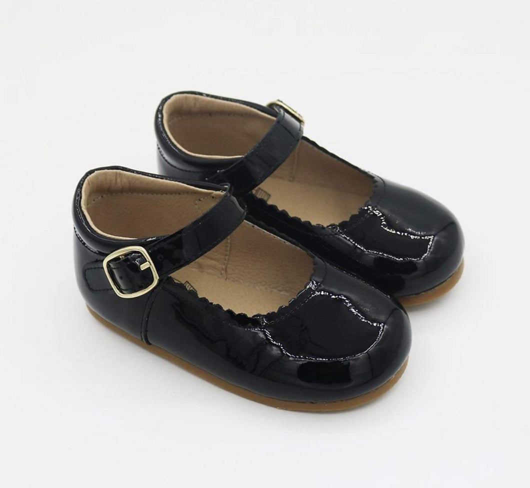 Black Classic patent Mary janes-RTS